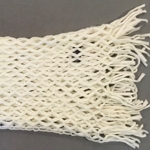 Cream Colored Lattice Infinity Scarf